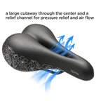 Terry Women'S Cite X Gel Cycling Saddle - Synthetic Top Bike Seat With Gel Layer Lightweight Shock-Absorbing Elastomers - Flower
