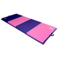 We Sell Mats 4 ft x 10 ft x 2 in Personal Fitness & Exercise Mat, Lightweight and Folds for Carrying, Purple / Pink