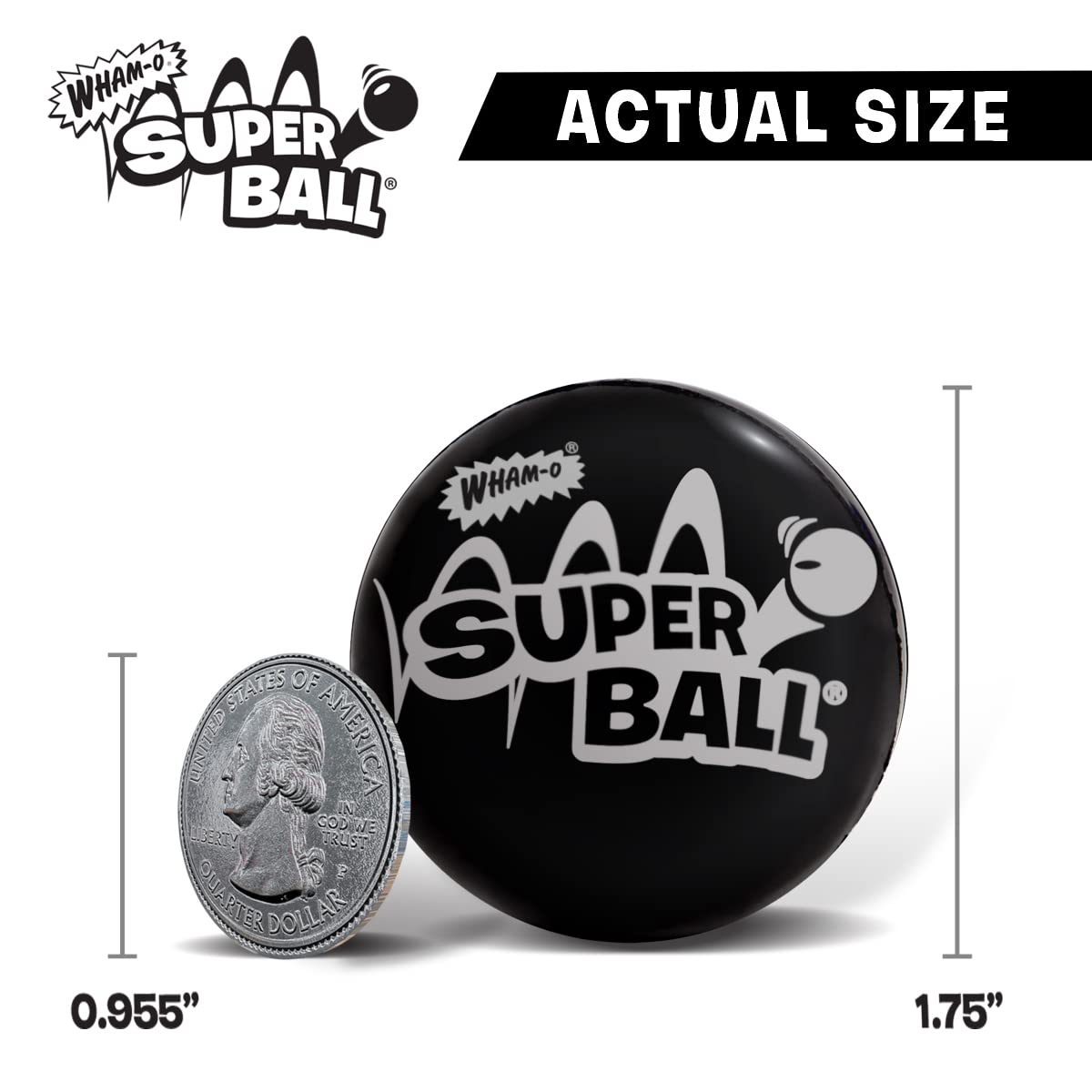 Wham-O The Original Superball With Zectron (4 Pack Bundle)