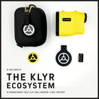 Tectectec Klyr Golf Rangefinder With Slope, Belt Clip, Magnetic Holder. Laser Range Finder With Latest Optics, High End Case, Go