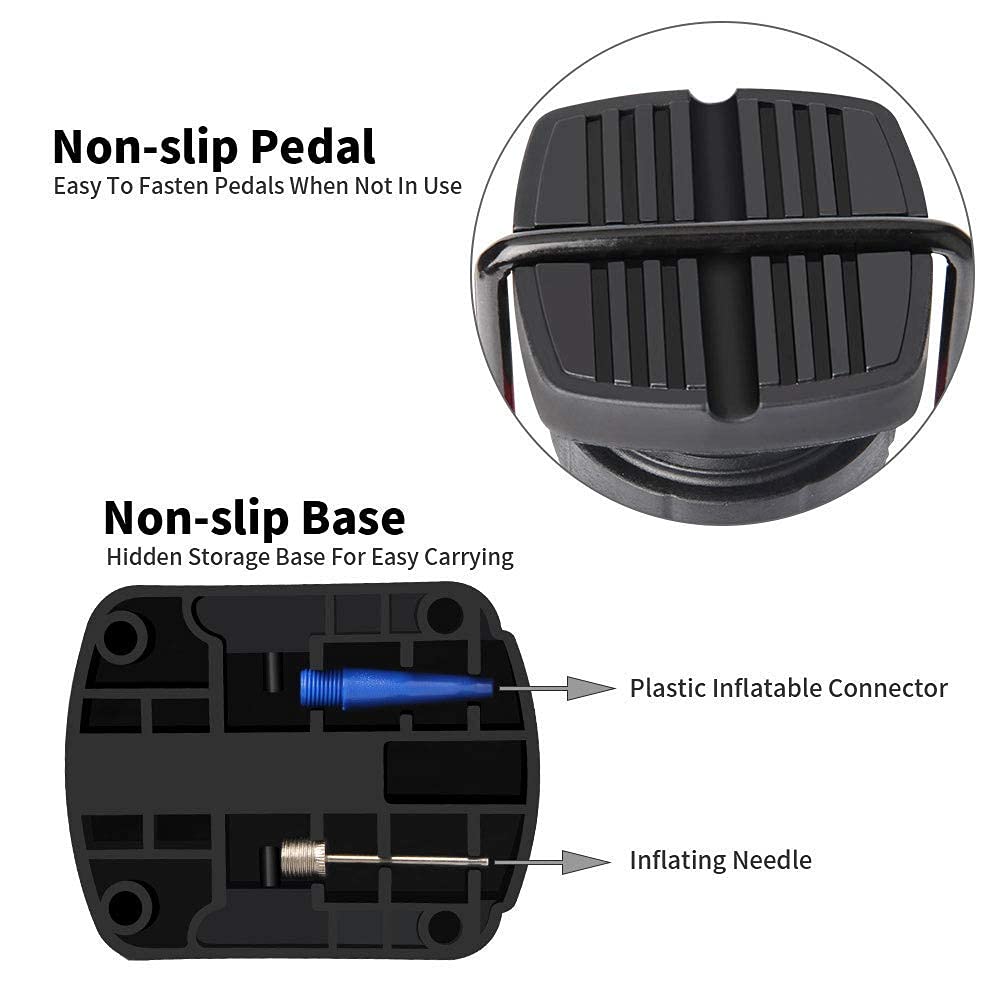 Bike Pump, Mini Bicycle Pump Portable Bike Floor Pump With Presta And Schrader Valves Aluminum Alloy Floor Bicycle Air Pump Comp