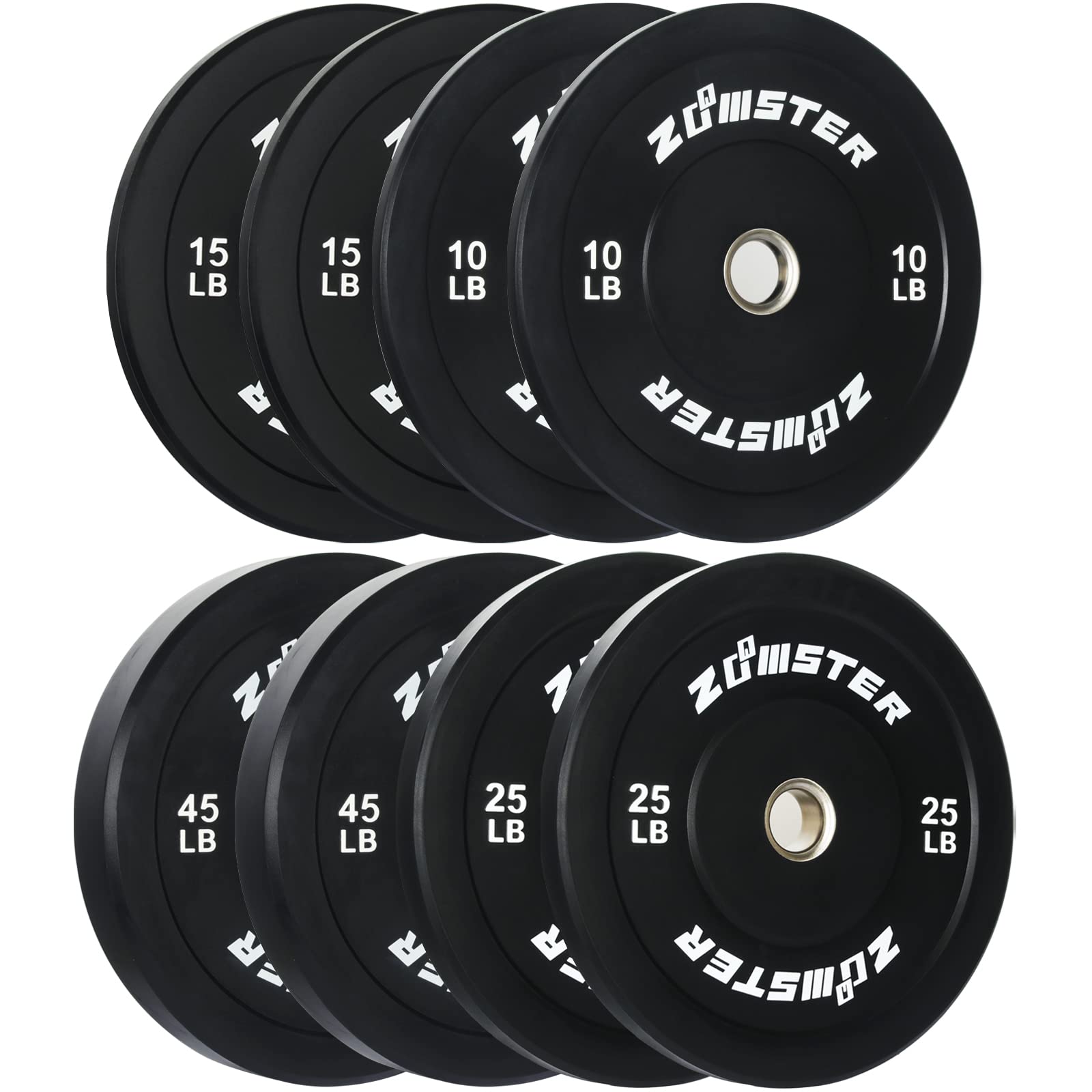 Bumper Plate Olympic Weight Plate Bumper Weight Plate With Steel Insert Strength Training Weight Lifting Plate-190Lb