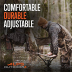 Alps Outdoorz Deluxe Mesh Wetland Seat - Lightweight Hunting Chair With 360 Swivel, Quick-Dry, Rust-Resistant Aluminum Frame, De