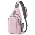 G4Free Sling Bag Rfid Blocking Sling Backpack Crossbody Chest Bag Daypack For Hiking Travel, Pink, Medium, Sling Bag
