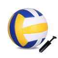ABAJI Volleyball Yellow Blue Official Size Thicker PU Waterproof Anti-Explosion Design Boys Girls Training Practice Indoor Outdo