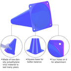 Cyrico 9 Inch Cones Sports, 15 Pack Soccer Training Cones Agility Field Parking Safety Blue Plastic Traffic Cones For Football B