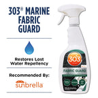 303 Products Marine Fabric Guard - Water Repellent & Stain Shielding Fabric Spray, Safe For All Outdoor Upholstery, Simple & Eas