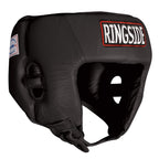 Ringside Competition Boxing Muay Thai Mma Sparring Head Protection Headgear Without Cheeks, Red, Small