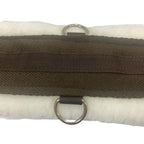 Intrepid International English Girth With Fleece - Breathable Lightweight Horse Girth For English Saddle, Double Elastic Easy At