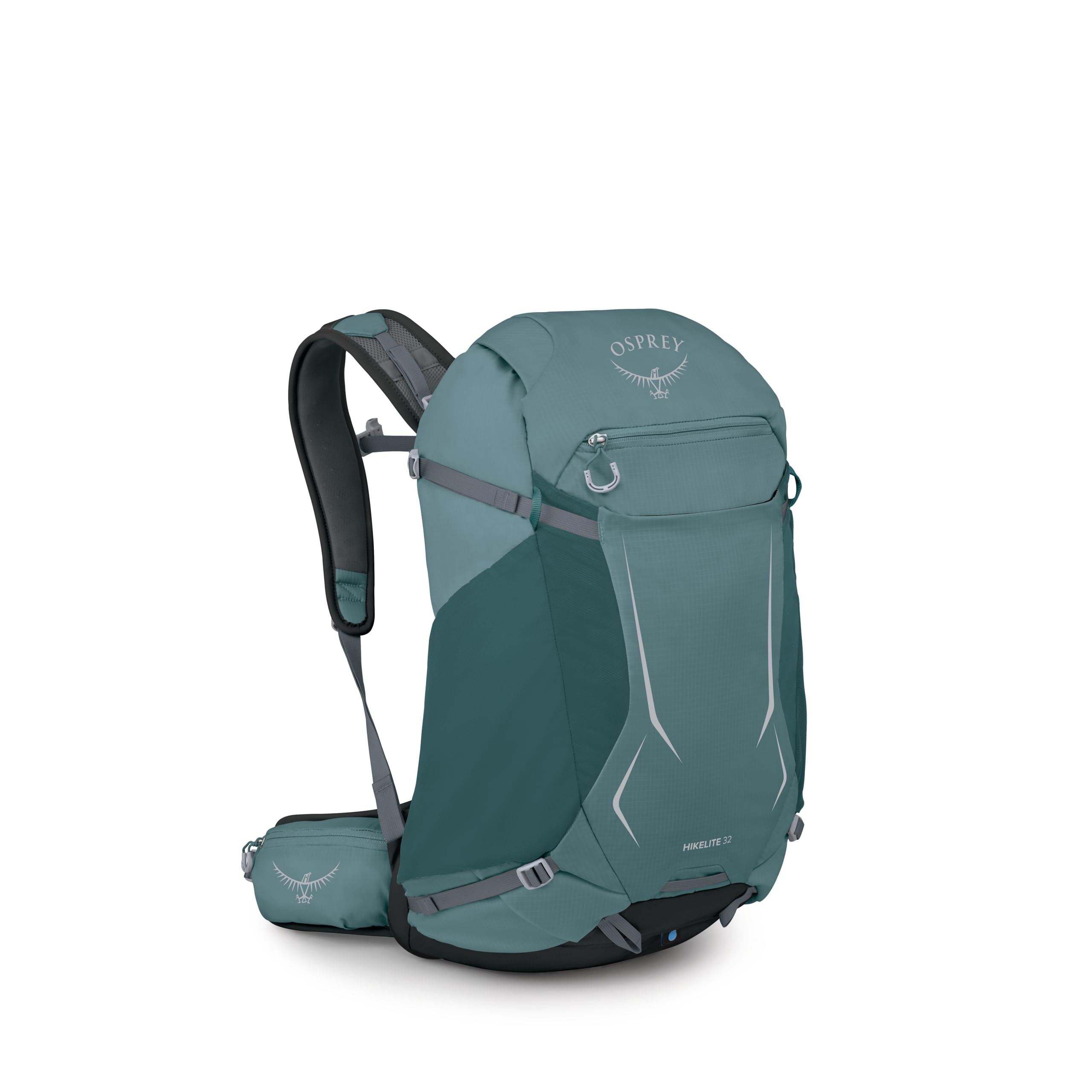 Osprey Hikelite 32L Durable Hiking Backpack - Travel Daypack with Rain Cover for Men and Women, Cascade Blue
