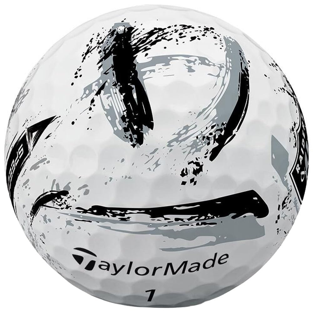 TaylorMade Golf Speed Soft Ink NFL Las Vegas Raiders Dozen