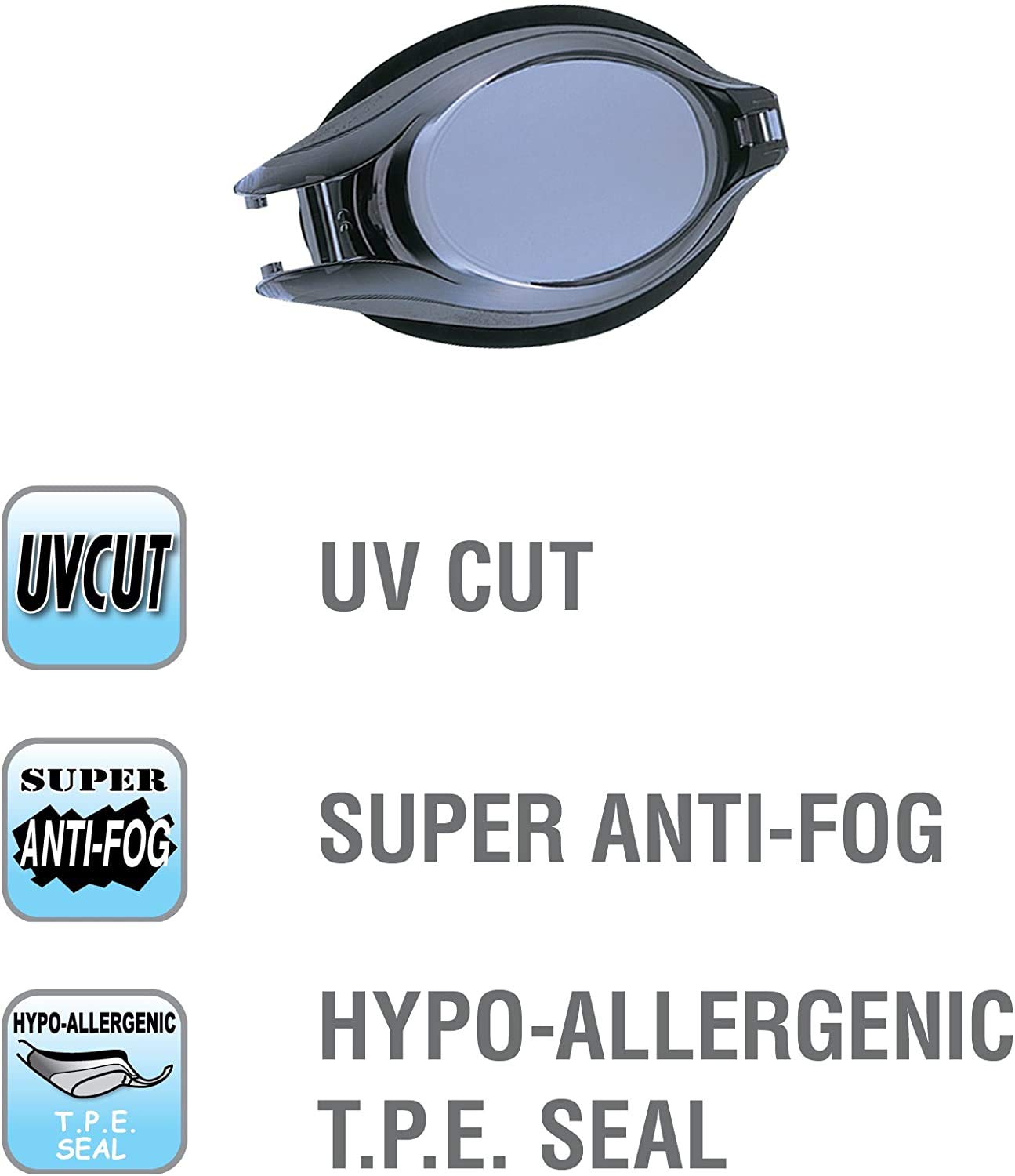 View Swimming Gear Optical Swim Goggles With Case (Mixed Strengths)