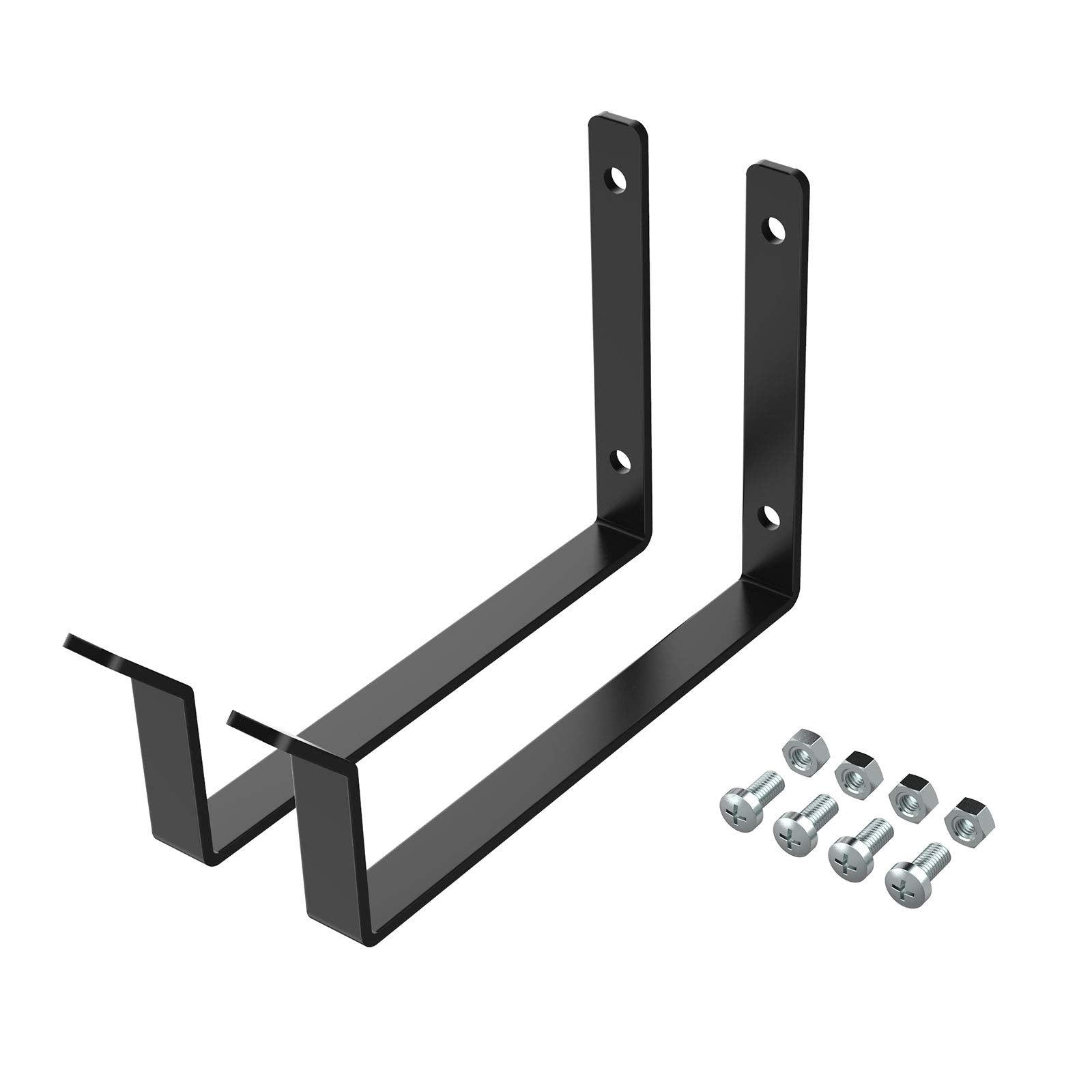 Fleximounts 2 Pack Add On Storage Utility Hook Accessory For Garage Ceiling Rack, Black