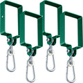 Dunzy 4 Pieces Metal Swing Set Accessories Includes Snap Hooks Swing Hangers Swing Set Brackets Swingset Attachments Swing Hange