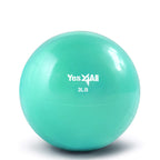 Yes4All Soft Weighted Toning Ball/Medicine Ball & Exercise Pilates Ring - Multi Colors & Weights Available (B. 3 Lbs Cyan Green)