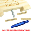 Yunjing Hat Stretcher Wooden Adjustable Buckle One Size Fits All From 6-1/2 To 9-1/2, Heavy Duty, Easy To Use For All Caps (Blue