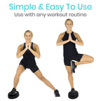 Vive Oval Balance Pad (Pair, Black)