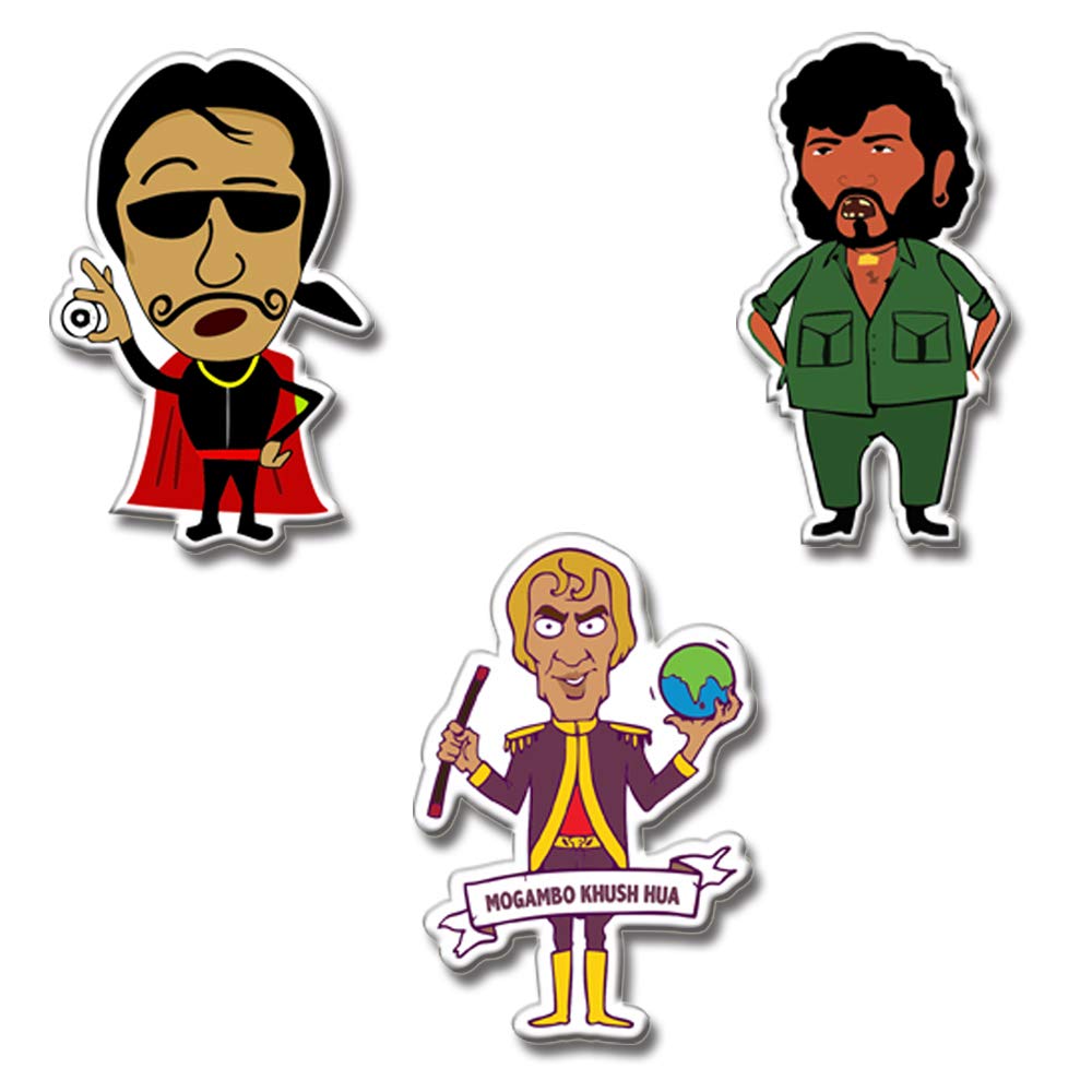Yey Fridge Magnets Refrigerator Stylish Set Funny Villains Design for Home, Kitchen and Office Decoration (Multicolour, 3x2 inch