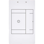 Murray Sporting Goods Dry Erase Coaches Clipboard | Double-Sided Dry Erase White Board (Lacrosse)