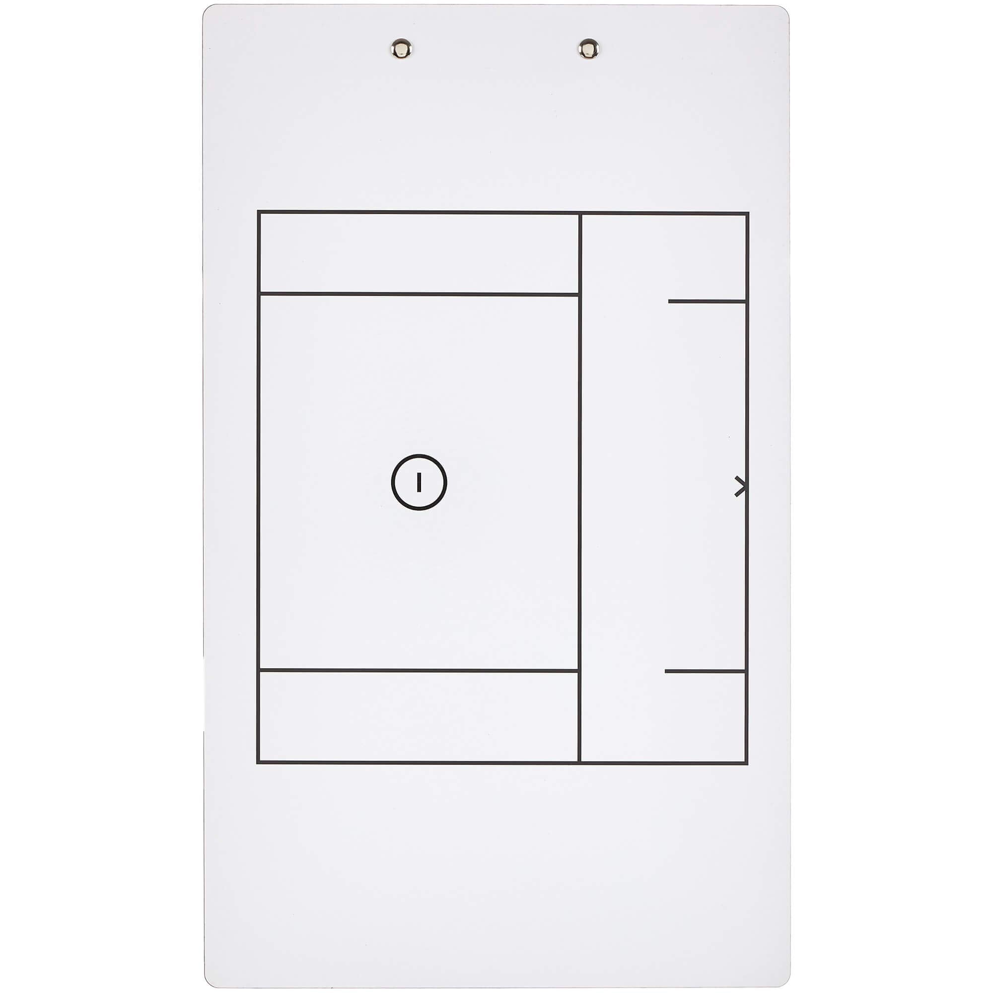 Murray Sporting Goods Dry Erase Coaches Clipboard | Double-Sided Dry Erase White Board (Lacrosse)