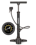 Bike Pump with Pressure Gauge- 160 PSI Bike Tire Pump fits Presta & Schrader Valve - Portable Air Pump for Bike Tires (Black)