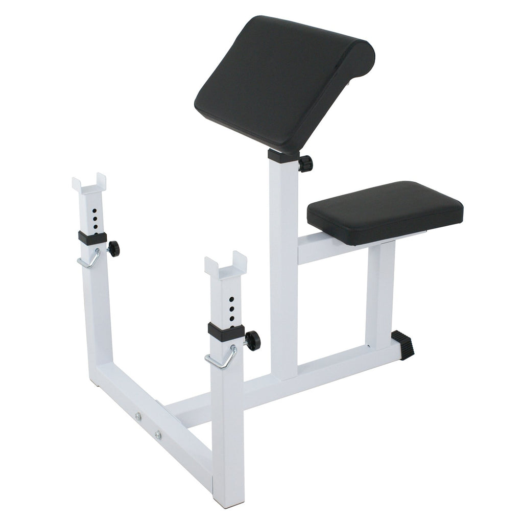 Bbbuy Adjustable Arm Preacher Curl Bench Bicep Strengh Bench Seated Strenghthen Training Isolated Barbell Dumbell Biceps Station
