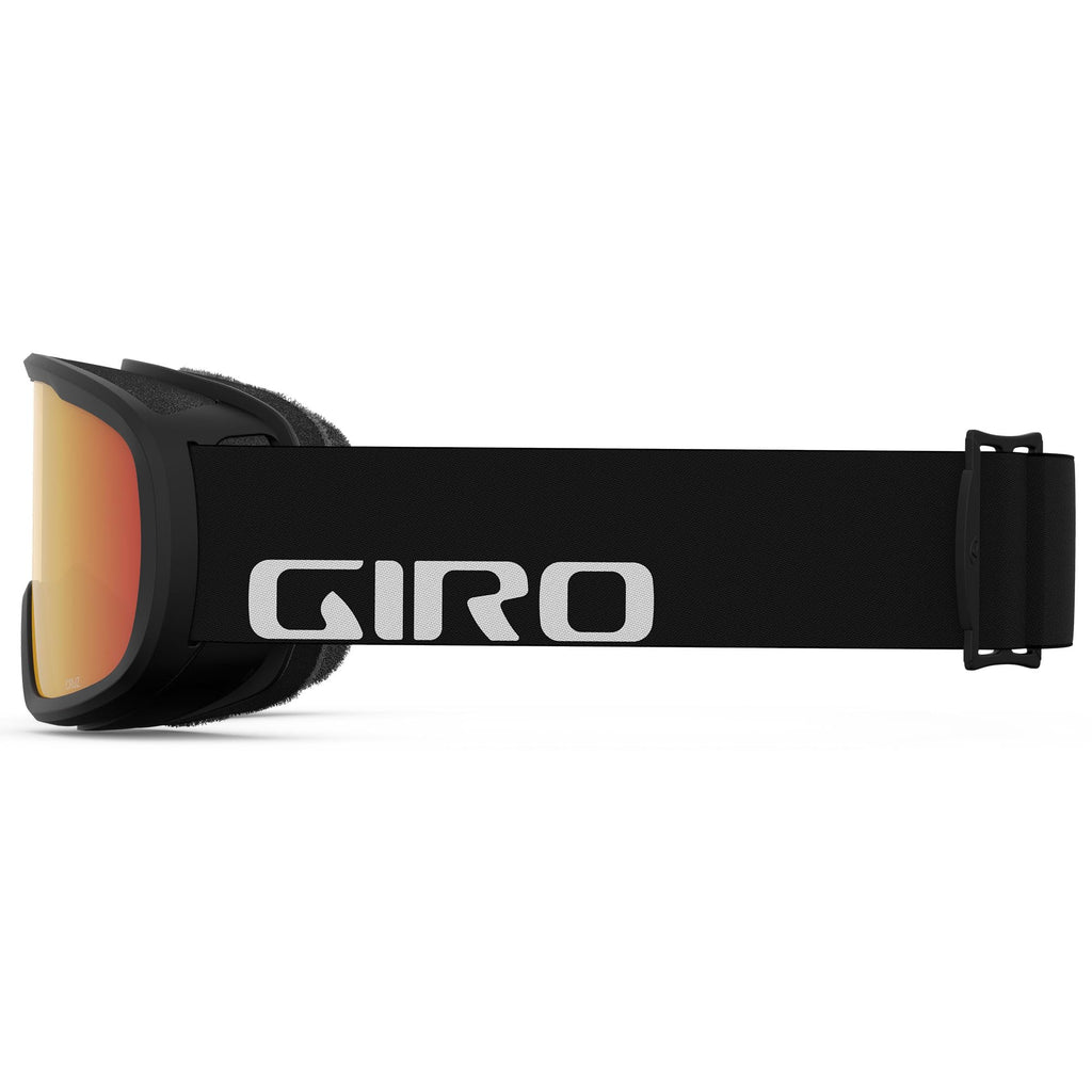Giro Cruz Asian Fit Ski Goggles - Snowboard Goggles For Men, Women & Youth - Anti-Fog - Otg - Black Wordmark Strap With Amber Sc