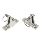 Heavy Duty 316Ss 2 Pack Bimini Top 90 Degree Deck Hinge With Removable Pin