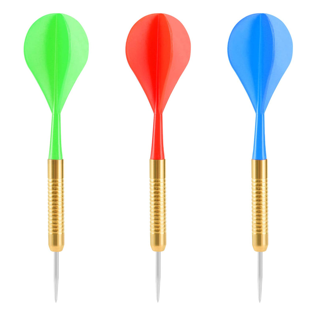 Accmor 18 Pcs Steel Tip Darts, Bar Dart, Darts Metal Tip Set, Metal Darts For Dartboard
