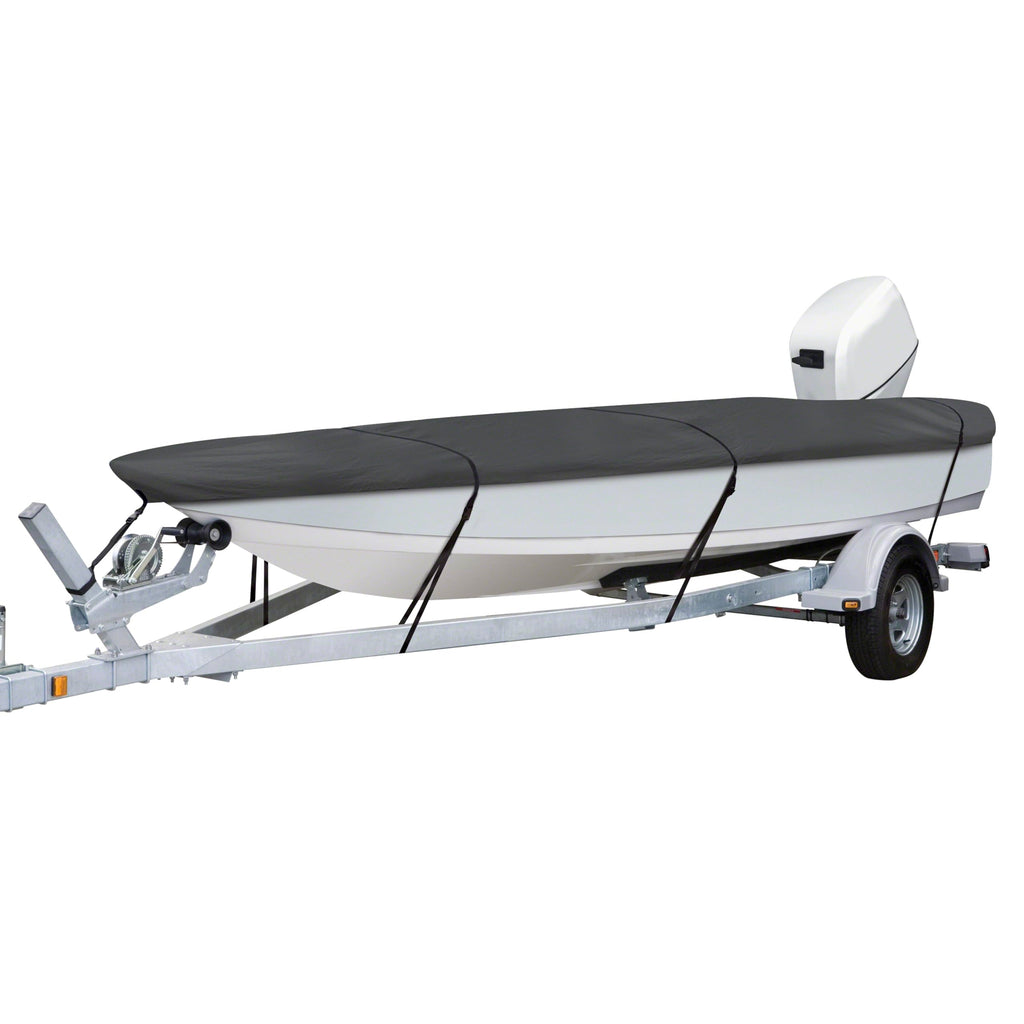Classic Accessories StormPro Heavy-Duty Boat Cover, Fits Boats 12 ft - 14 ft Long x 68 in Wide