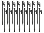 16 Pack Tent Stakes Heavy Duty Metal Tent Pegs For Camping Steel Tent Stakes 8 Inch Unbreakable And Inflexible