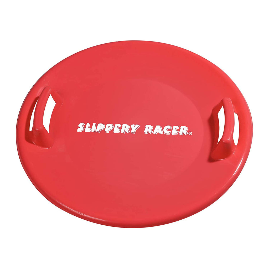 Slippery Racer Heavy-Duty Cold Weather Downhill Pro Adults And Kids Plastic Outdoor Winter Saucer Disc Snow Sleds With Handles,