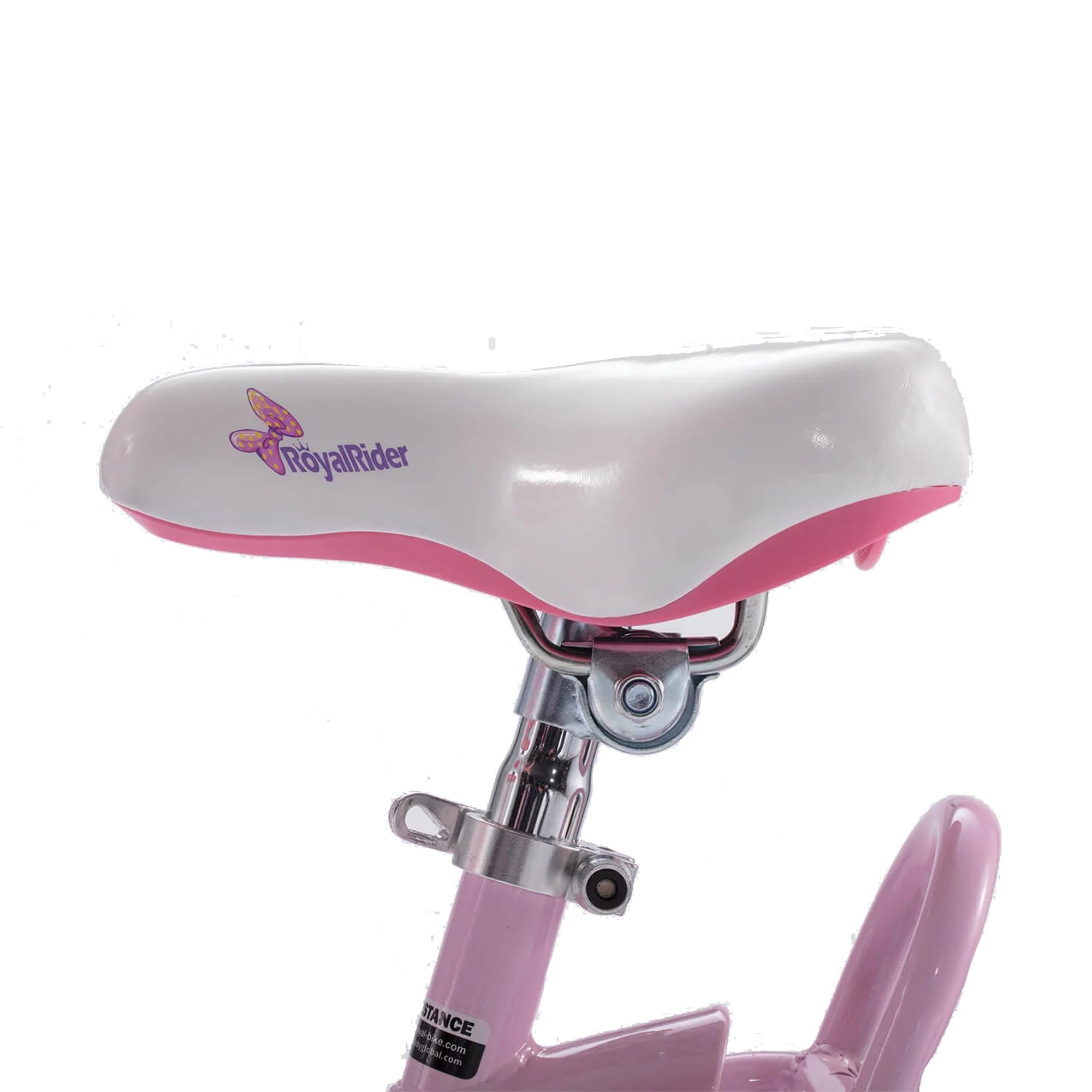 Royalbaby Jenny Princess 14'' Kids Bike With Enclosed Chain Guard, Training Wheels, Basket, Bell & Tool Kit For Ages 3 To 5, Pin