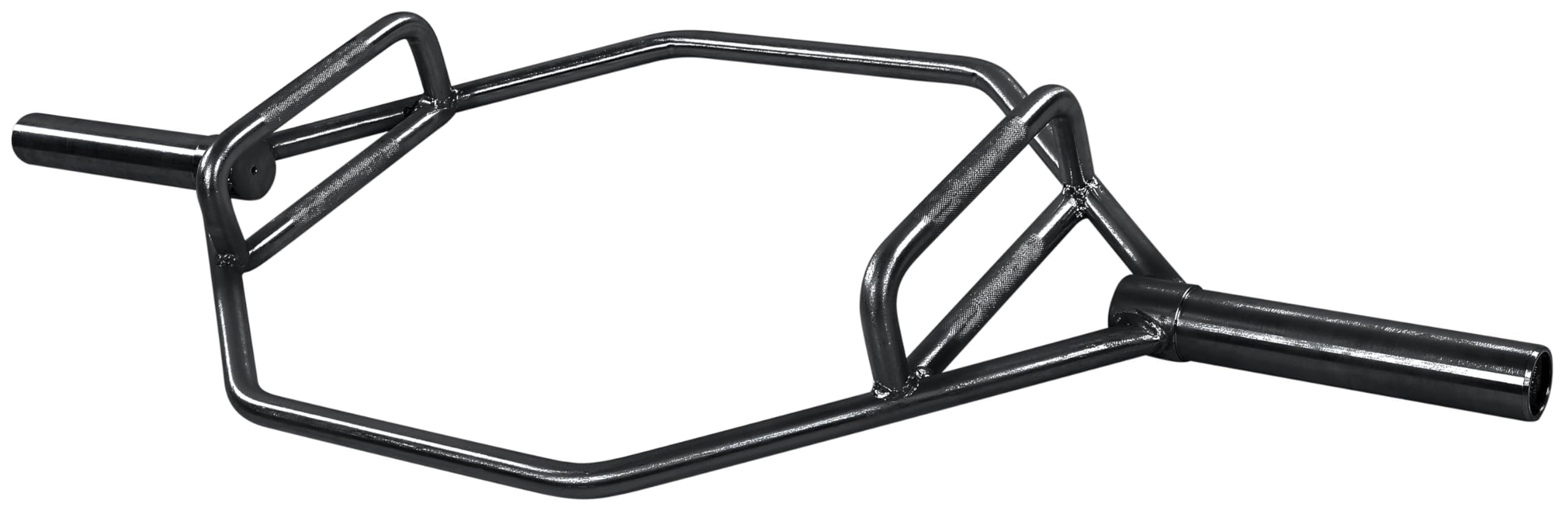 Fitvids 2-Inch Olympic Hex Weight Lifting Trap Bar with Long and Rotating Sleeves, Close Design