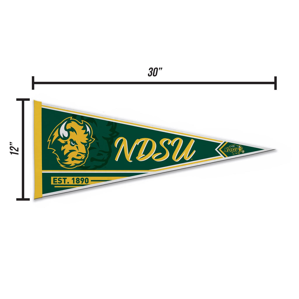 Rico Industries Ncaa North Dakota State Bisons Classic 12'' X 30'' Felt Wall D  Cor Pennant - Great For Home/Bed Room/Man Cave D