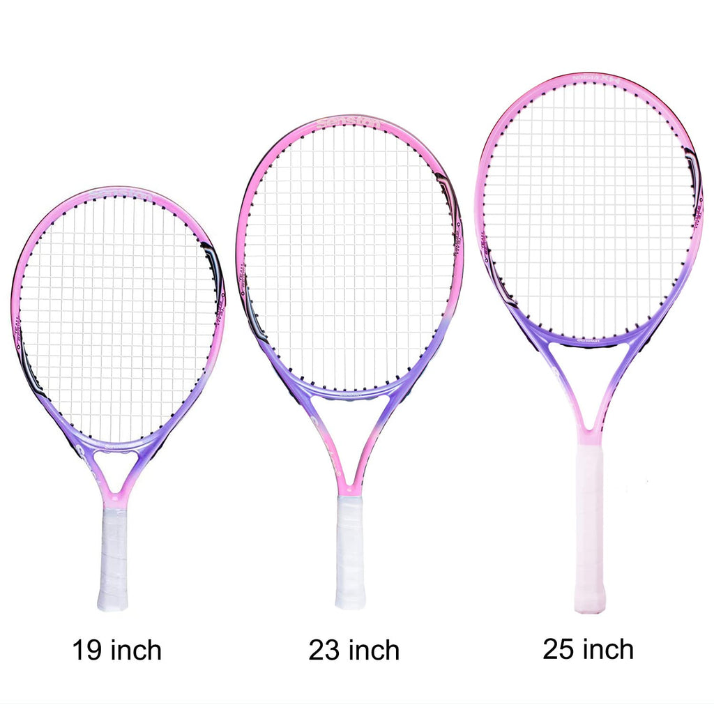 Senston 23'' Tennis Racket For Kids Children Boys Girls Tennis Racquets Kids Tennis Racket Pink Color