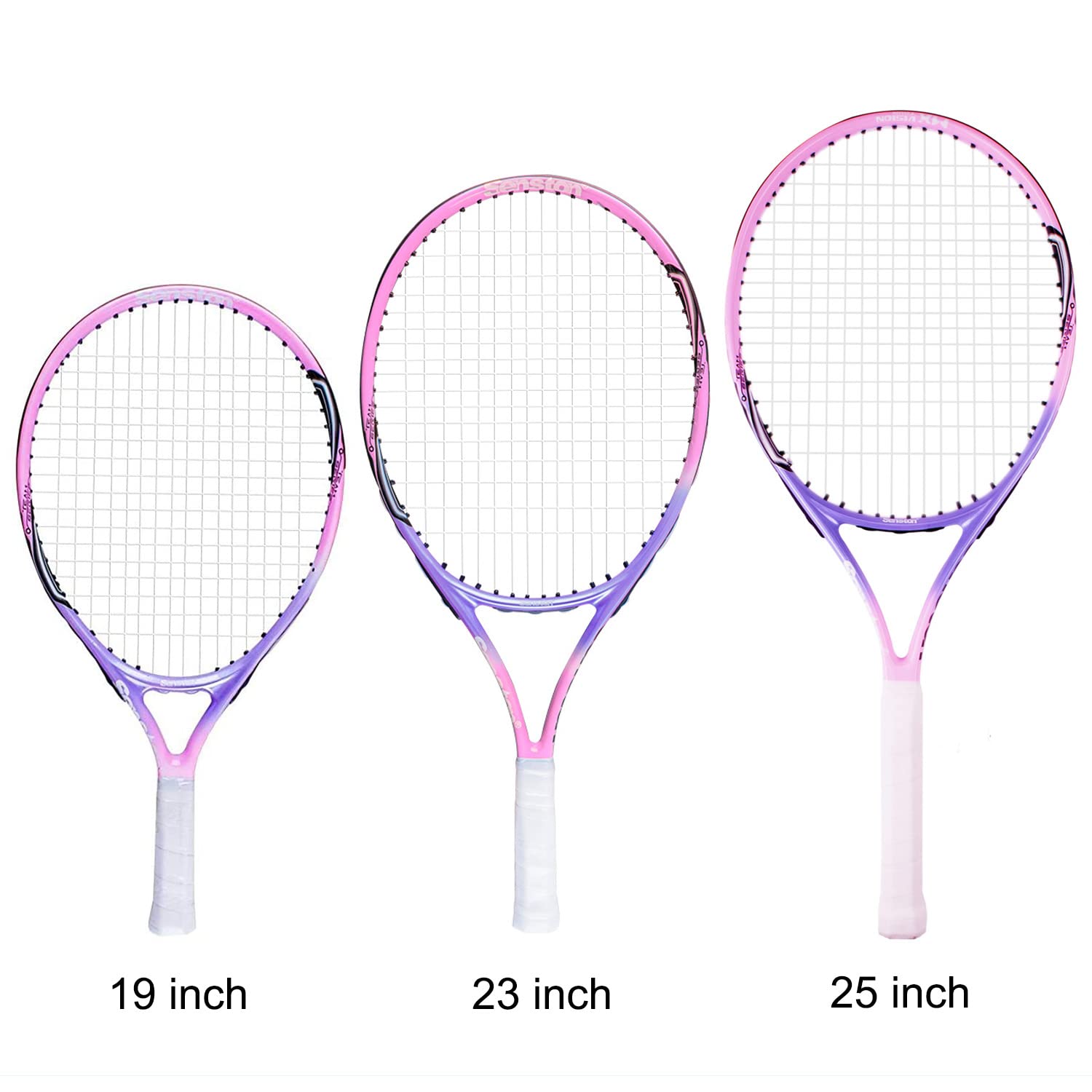 Senston 23'' Tennis Racket For Kids Children Boys Girls Tennis Racquets Kids Tennis Racket Pink Color