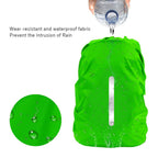 Lama 2Pcs Waterproof Rain Cover For Backpack, Reflective Rainproof Protector For Anti-Dust And Anti-Theft M 30L-40L Black Green