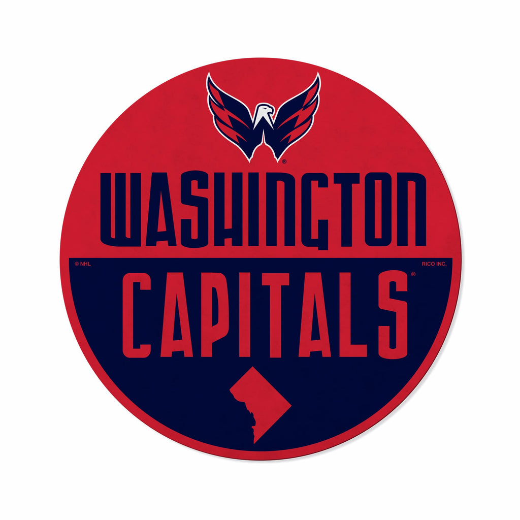 Rico Industries Nhl Washington Capitals Classic Shape Cut Pennant - Home And Living Room D  Cor - Soft Felt Ez To Hang