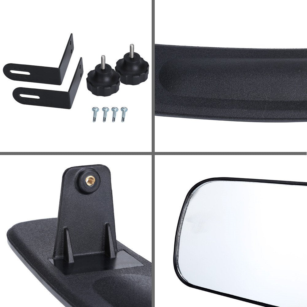 10L0L Golf Cart Mirror Rear View Mirror 16.5'' Extra Wide 180 Degree Panoramic For Yamaha Ezgo Club Car Golf Carts