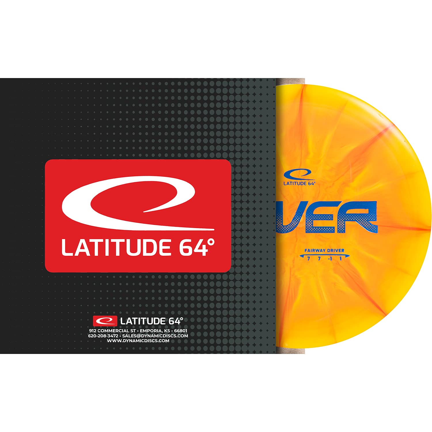 Latitude 64 Retro Burst River Distance Driver Disc Golf Disc  Maximum Distance Frisbee Golf Disc  Easy To Throw For Beginners  1