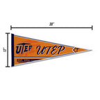 Rico Industries Ncaa Texas-El Paso Miners - Utep Classic 12'' X 30'' Felt Wall D  Cor Pennant - Great For Home/Bed Room/Man Cave