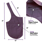 Yogiii Yoga Mat Bag The Original Yogiiitote Yoga Mat Carrier Tote Sling W Large Side Pocket  Zipper Pocket Fits Most Size Mats