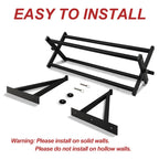 Besthls Wall Mounted Advanced Pull Up Bar, Heavy Duty Wall Mount Pull-Up Chin Up Bar Multifunctional Home Gym Workout Indoor Exe