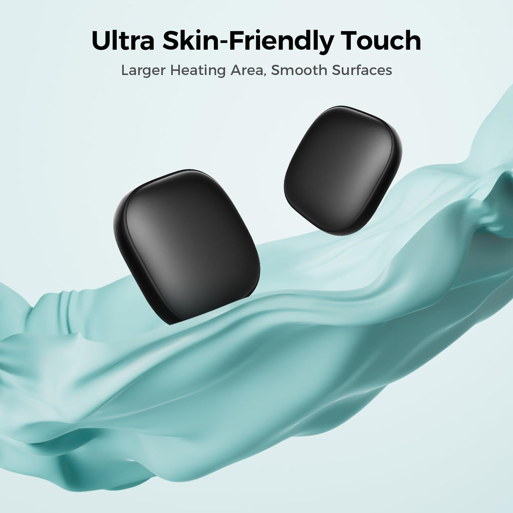 Pocket Size Hand Warmers Rechargeable 2 Pack, Heat For 10 Hours Ai Smart Chips Ultrathin Electric Handwarmers With 4000Mah, Port