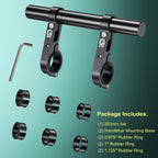 Brcovan Aluminum Alloy Handlebar Extensions For Bicycle & Motorcycle, Bike Handlebar Extender With Double Mounting Clamp Bracket