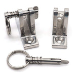 Vturboway 4 Pack Bimini Top Deck Hinge With Pin And Ring, 316 Stainless Steel, Free Installation Screws