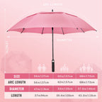 Zomake Large Golf Umbrella 68 Inch - Double Canopy Vented Golf Umbrellas For Rain Windproof Automatic Open Golf Push Cart Umbrel