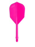 L-style BarFlight 2BA Dart Flight with Integrated Shaft - L3 Shape - 26mm (260) - Neon Pink - 1 Set (3 Flights)