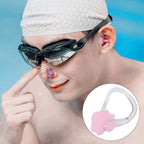 Hapivida 2Pcs Swimming Nose Clip, Silicone Swimming Nose Plug Training Protector Swim Nose Clip For Adults Kids With Storage Box